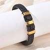 Braided Microfiber Leather Cord Bracelets BJEW-C153-01I-1