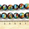 Handmade Foil Glass Beads LAMP-K039-37C-4