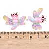 Transparent & Opaque Resin Pendants RESI-P048-02A-P-3