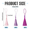 24Pcs 3 Colors Polyester Tassel Decorations OCOR-TADJ0007-01D-3