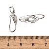 925 Sterling Silver Clear Cubic Zirconia Ice Pick Pinch Bails STER-R011-06P-3