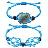 Adjustable Braided Nylon Cord Macrame Pouch Bracelet Making AJEW-SW00013-05-1