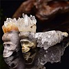 Natural Quartz Crystal Skull Display Decorations PW-WG44ED8-01-3