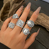 Adjustable Ethnic Style Alloy Cuff Rings FS-WGD767D-04-1