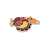 Thanksgiving Day Alloy Enamel Pendants ENAM-I077-01KCG-04-2