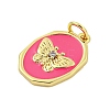 Rack Plating Brass Enamel Pendants KK-U021-17C-G-2