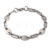 304 Stainless Steel Coffee Bean Chain Bracelets BJEW-B078-91P-1