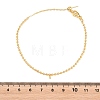 2MM Brass Ball Chain Bracelet Making KK-D238-01G-3