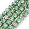 Handmade Foil Glass Beads FOIL-Q001-02C-3