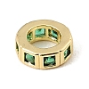 Brass Pave Cubic Zirconia European Beads CU-CBA389D-02G-07-1