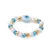 Glass Beaded Stretch Rings for Women RJEW-JR00704-5