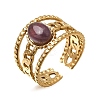 304 Stainless Steel Cuff Open Rings RJEW-F213-03G-08-4
