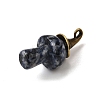 Natural Mixed Gemstone Mushroom Pendants G-D311-02AB-2