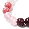 Bohemian Style Natural Mixed Gemstone Round Beaded Stretch Bracelets for Men NU8854-2-2