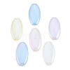 Rainbow Iridescent Plating Acrylic Beads OACR-N010-066-2