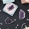 SUPERFINDINGS 3Pcs 3 Styles Natural Drusy Amethyst Display Decorations AJEW-FH0004-48-5