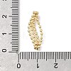 Brass Ball Chain Multi-Strand Connector Charms KK-U061-06G-3