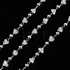Handmade Brass & Glass Bead Chains CHC-L051-03P-01-1