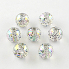 Round AB Color Transparent Acrylic Beads TACR-D005-10mm-06-1
