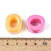 UV Plating Opaque Acrylic European Beads OACR-M027-03O-4