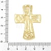 Textured Brass Connector Charm KK-CBA95AE-02A-G-3