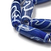 Blue Tibetan Style dZi Beads Strands TDZI-NH0001-B08-01-4