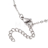 316 Stainless Steel Heart Locket Pendant 304 Stainless Steel Satellite Chain Necklaces for Women NJEW-JN05821-6