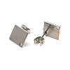 Non-Tarnish 201 Stainless Steel Stud Earring Findings STAS-D244-29P-B-2