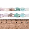 Electroplate Imitation Jade & Opaque & Transparent Glass Beads Strands EGLA-Q135-8x11MM-01C-5