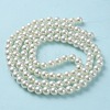 Baking Painted Pearlized Glass Pearl Round Bead Strands HY-Q330-8mm-02-3