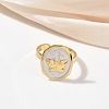 304 Stainless Steel Cuff Open Rings for Women RJEW-F207-01A-G-5