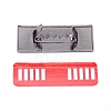 Zinc Alloy Blank Tape Clip PALLOY-WH0079-77B-RS-2