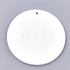 Printed Wooden Big Pendants WOOD-S041-10-2
