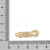 Brass Micro Pave Purple Cubic Zirconia Connector Charms KK-E802-06G-3