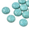Craft Findings Dyed Synthetic Turquoise Gemstone Flat Back Dome Cabochons TURQ-S266-14mm-01-3