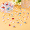 110Pcs 11 Colors Transparent Glass Beads GLAA-TA0004-41-5