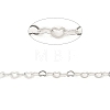 Rhodium Plated 925 Sterling Silver Flat Round Link Chains STER-NH0001-27B-P-2