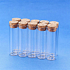 Empty Small Glass Cork Bottles AJEW-BC0003-05-5