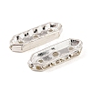 Brass Crystal Rhinestone Spacer Bars RB-T019-01F-S-2