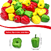 3 Bags 3 Colors Mini Foam Imitation Bell Pepper AJEW-CA0003-76-2
