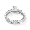Adjustable Brass Micro Pave Clear Cubic Zirconia Finger Rings RJEW-L098-003A-P-3
