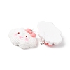 Opaque Resin Pendants RESI-G127-01E-2