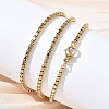10Pcs 2.3MM 304 Stainless Steel Box Chain Necklaces NJEW-G203-05G-2