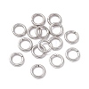 Non-Tarnish 304 Stainless Steel Open Jump Rings X-STAS-C040-01A-P-1