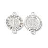 Religion Alloy Crystal Rhinestone Connector Charms FIND-A024-15S-2