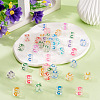 50Pcs Acrylic European Beads MACR-TADJ0001-13C-6