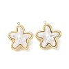 304 Stainless Steel with ABS Plastic Pearl Pendants STAS-G371-01G-01-1
