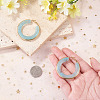 1 Pair 304 Stainless Steel Hoop Earrings EJEW-TA0001-89D-5