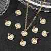 SHEGRACE Valentine's Day Brass Clear Cubic Zirconia Charms XGRQ3P270-571G-5