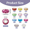 66Pcs 11 Colors Rondelle Resin European Beads RPDL-TA0001-03-12
